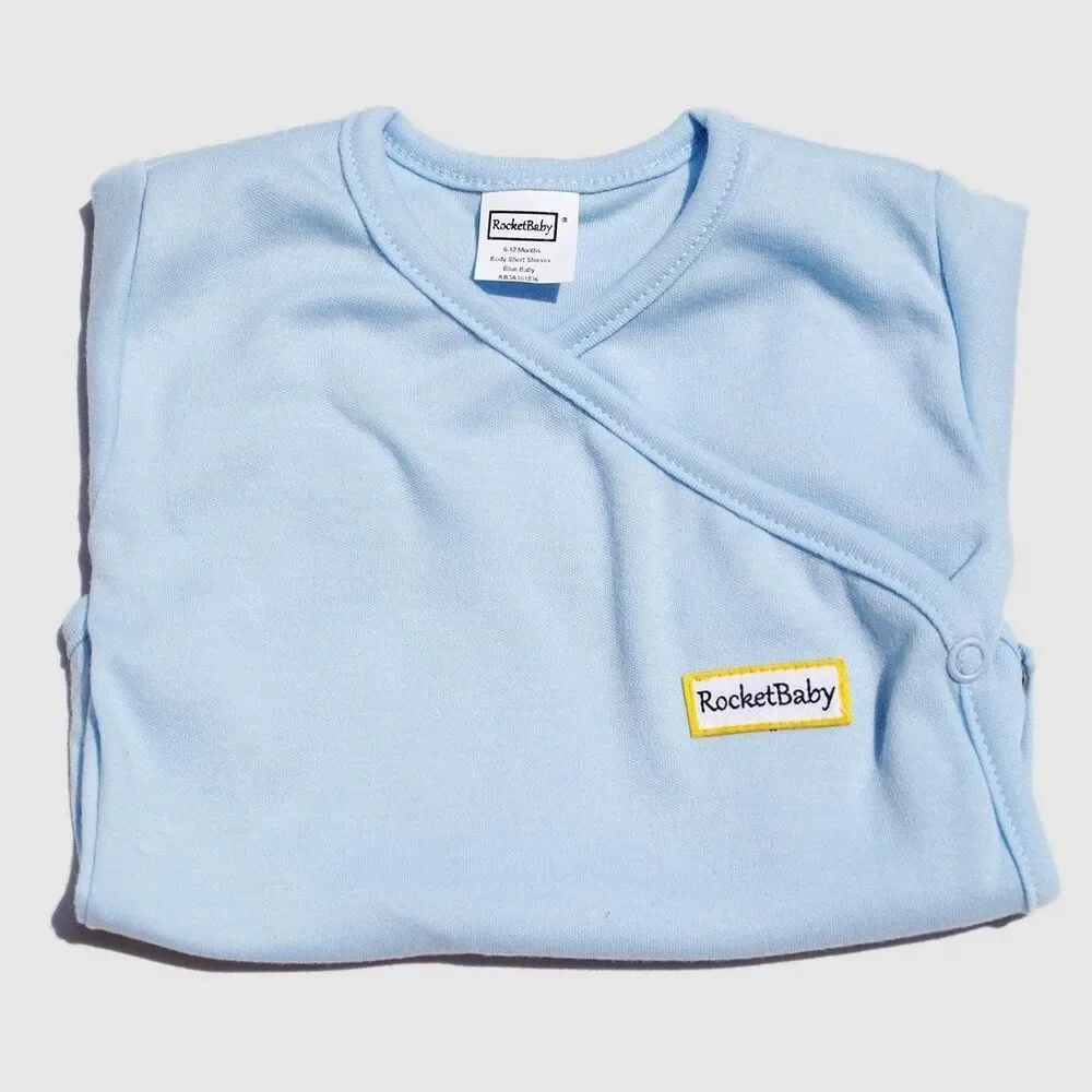 ROCKETBABY Bodysuit Kimono Short Sleeve Baby Blue